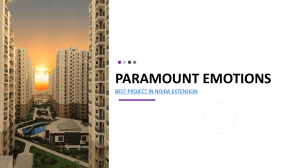 Paramount Emotions - 3 BHK Flats in Noida Extension