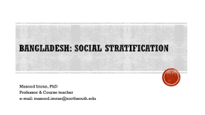 21 101 Social Stratifications