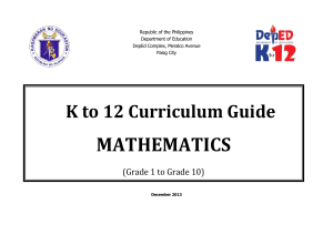 Math Curriculum Guide Grades 1-10 Final as of 01-17-2016