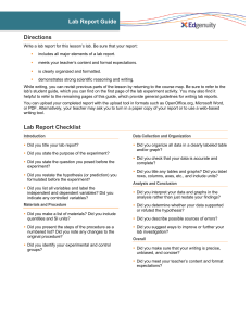 Lab Report Guide: Writing Scientific Reports