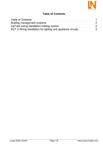 InsTrain Wiring Installation Training System Overview