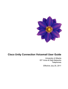 Cisco Unity Connection Voicemail User Guide