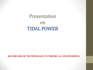 tidal energy CHL457