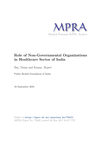 NGOs in India's Healthcare Sector: A Research Paper