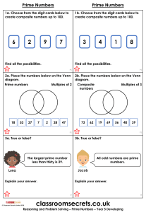 Prime Numbers Reasoning and Problem Solving