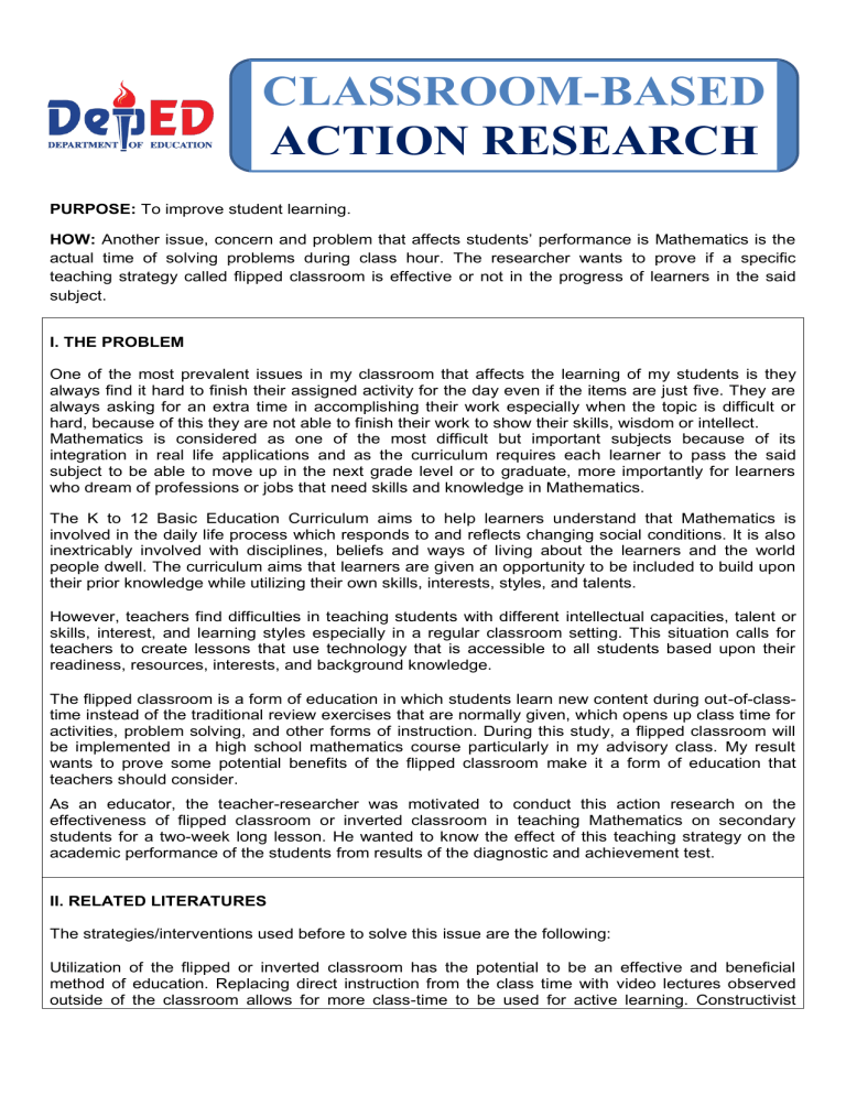 action research results and discussion