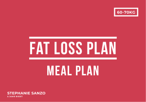 Meal Plan for Fat Loss (60-70kg)