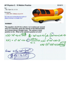 1D kinematics problems