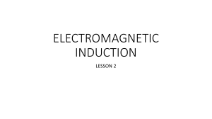 ELECTROMAGNETIC  INDUCTION