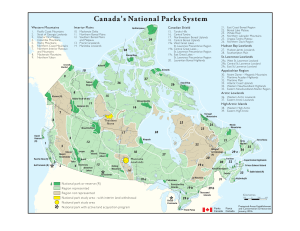 1.6.1 National Parks of Canada Map