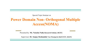 Power Domain Non- Orthogonal multiple Access(NOMA) (2)