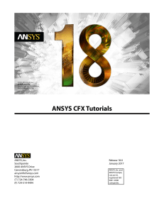 ANSYS CFX Tutorials R180
