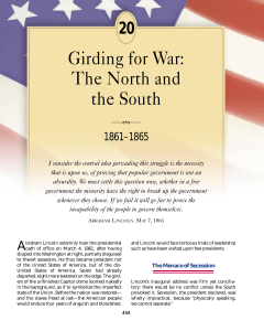 chapter 20 girding for war the north and the south