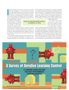 A survey of iterative learning control