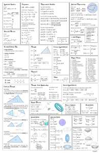 Formulas Summary-Merged