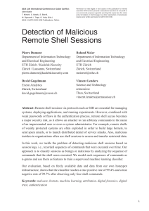 Malicious Remote Shell Session Detection with Machine Learning