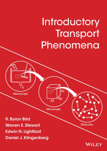 R. Byron Bird, Warren E. Stewart, Edwin N. Lightfoot, Daniel J. Klingenberg - Introductory Transport Phenomena-Wiley (2014)