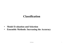 Data Mining: Model Evaluation & Selection - Ensemble Methods