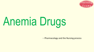 Anemia Drugs