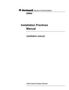 Installation Practices Manual - Rockwell Collins