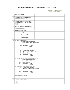 PARB Research Proposal Template.