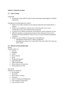 Matter, Atomic Structure & Periodicity: Chemistry Textbook Excerpt
