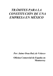 Tramites constitucion empresa Mexico
