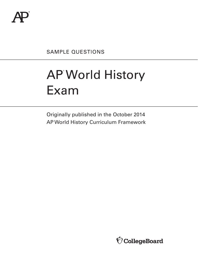 Sample questions ap world history exam