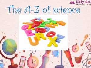 science A-Z quiz