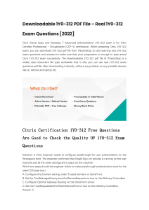 Downloadable 1Y0-312 PDF File Real 1Y0-312 Exam Questions