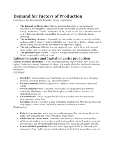 Firms and Production