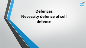 self-defence