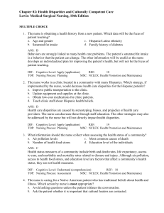 MedSurge Chapter 2 Test Bank