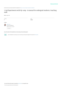 7 Lab Experiments With Opamps