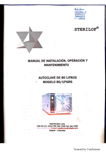 Autoclave Sterilof 3000 plus
