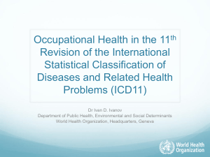 occupational health in icd-11