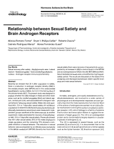 Relationship between Sexual Satiety and