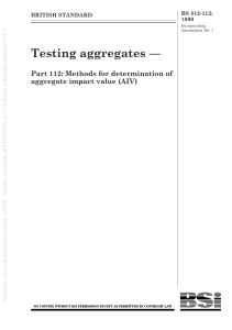 Testing aggregates. Method for determination of aggregate impact value (AIV) - libgen.li