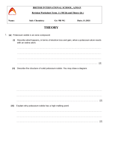 Gr-9 Chemistry Lesson-4 Revision Sheet-