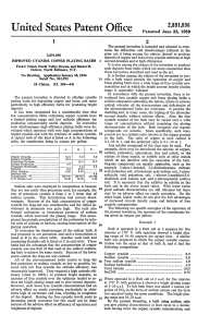 patent-IMPROVED CYANIDE COPPER PLATING BATHS