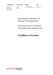 Waste Management Contract Template