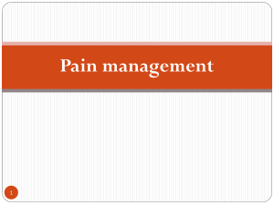 Pain management -endalk