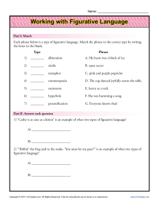 Figurative Language Practice Worksheet