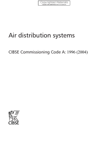 (CIBSE Commissioning Code) CIBSE - Commissioning Code A  Air Distribution Systems-Chartered Institution of Building Services Engineers (1996)