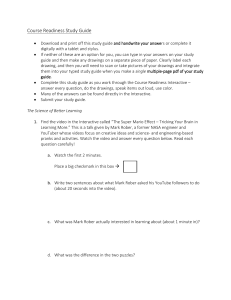 Course Readiness Study Guide: Biology Learning Strategies