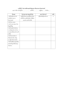 แผนการจัดการเรียนรู้ การสืบเสาะทางวิทยาศาสตร์