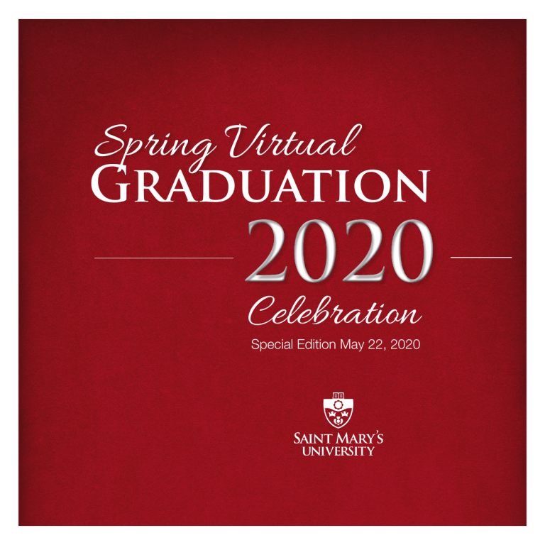 St Mary Graduation 2020 Spring