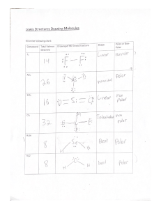 Lewis Structures Drawing Molecules