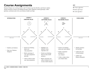 Designing a Business Assignments Workbook