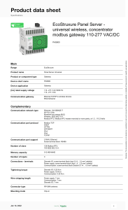 EcoStruxure Panel Server PAS600